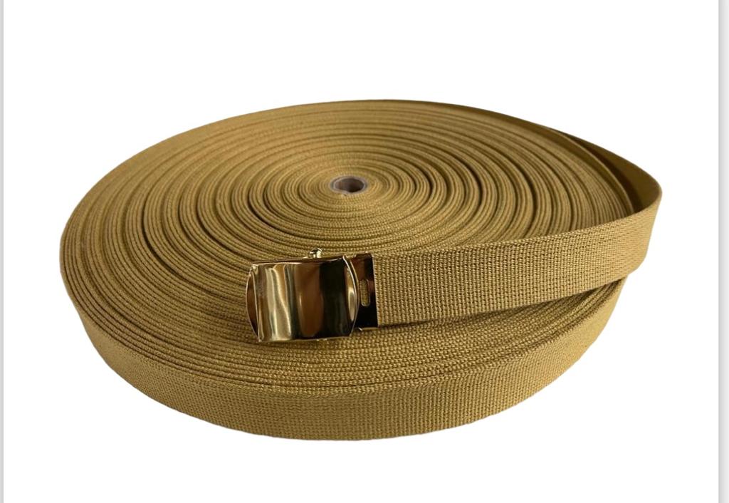 Indiana Jones Webbing Belt Cut To Size Moss Colour
