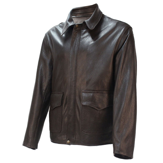 Last Crusade Leather Jacket in Washed Lambskin